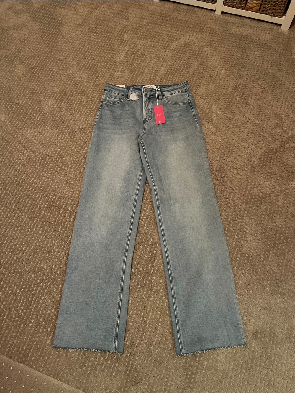 Wide-Leg High-Rise Women's Jeans in Light Blue